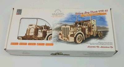*NEW* UGEARS Heavy Boy Truck VM-03 Mechanical 3D Model Kit Scale 1:24 Age 14+