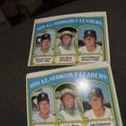 1972 Topps Baseball 1971 AL Strikeout Leaders #96 — 2 Cards