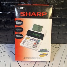 Sharp EL-1501 Paperless Printing Calculator New - Opened To Test
