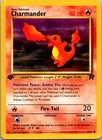 Charmander 50/82 Common Team Rocket Pokemon 1st Edition Near Mint