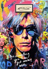 Andy Warhol ART AUTHENTIC autograph, signed card in special custom-matting