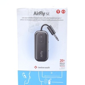 Twelve South AirFly SE, Bluetooth Wireless Audio Transmitter for AirPods - Black
