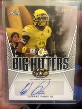 2014 Leaf US Army Bowl Big Hitters Autographs ED PARIS JR AUTO /25 LSU Tigers