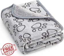 Stuffed Premium Soft Dog Cat Blanket Washable 40x32 Grey