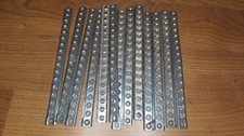 Gilbert Gabriel Erector Set Part 17-Hole Steel Straight Girder Lot of 13