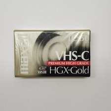 Maxell VHS-C TC-30 HGX-Gold Premium High Grade Blank Video Tape Sealed New