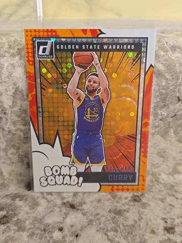 Stephen Curry [Blue Disco] #1 2024 Panini Donruss Bomb Squad card