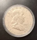 🔥 1963-D Frankiln Half Dollar 90% Silver CoinSnap analysis is Fine to AU🔥