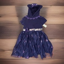 NWT MARVEL Black Panther Girls Dress Up Cosplay Hoodie Tutu Size 7/8 Halloween