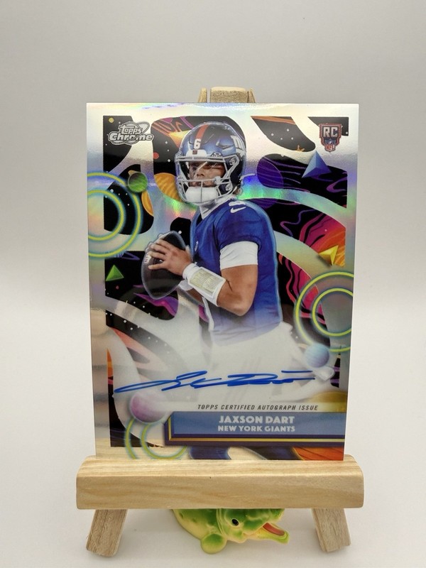 2025 Topps Cosmic Chrome Jaxson Dart On Card Autograph RC Rookie #CCA-JXD Giants