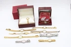 F x10 Ladies Rotary Quartz Wristwatches. Inc Gold Tone, Boxed, Not Tested Etc