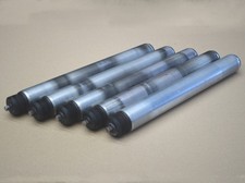5x Tragrolle RL 440 mm Rollenbahn Förderrolle Stahlrolle Ø50 mm Förderbandrolle