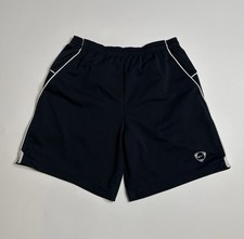 Vintage Nike Running Athletic Black Sports Shorts Logo Mens Medium