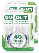 GUM Proxabrush Go-Betweens Tight Interdental Brushes Pack of 4 