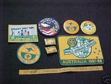 1987-88 World Jamboree lot of pins & patches         J9