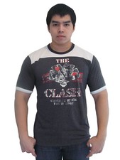 The Clash Combat Rock Tour 1982 Music Ringer Mens T-Shirt 100 Cotton Jersey