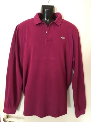 Lacoste Poloshirt Baumwolle Piquet Verarbeitung Langarm Oversize 3XL
