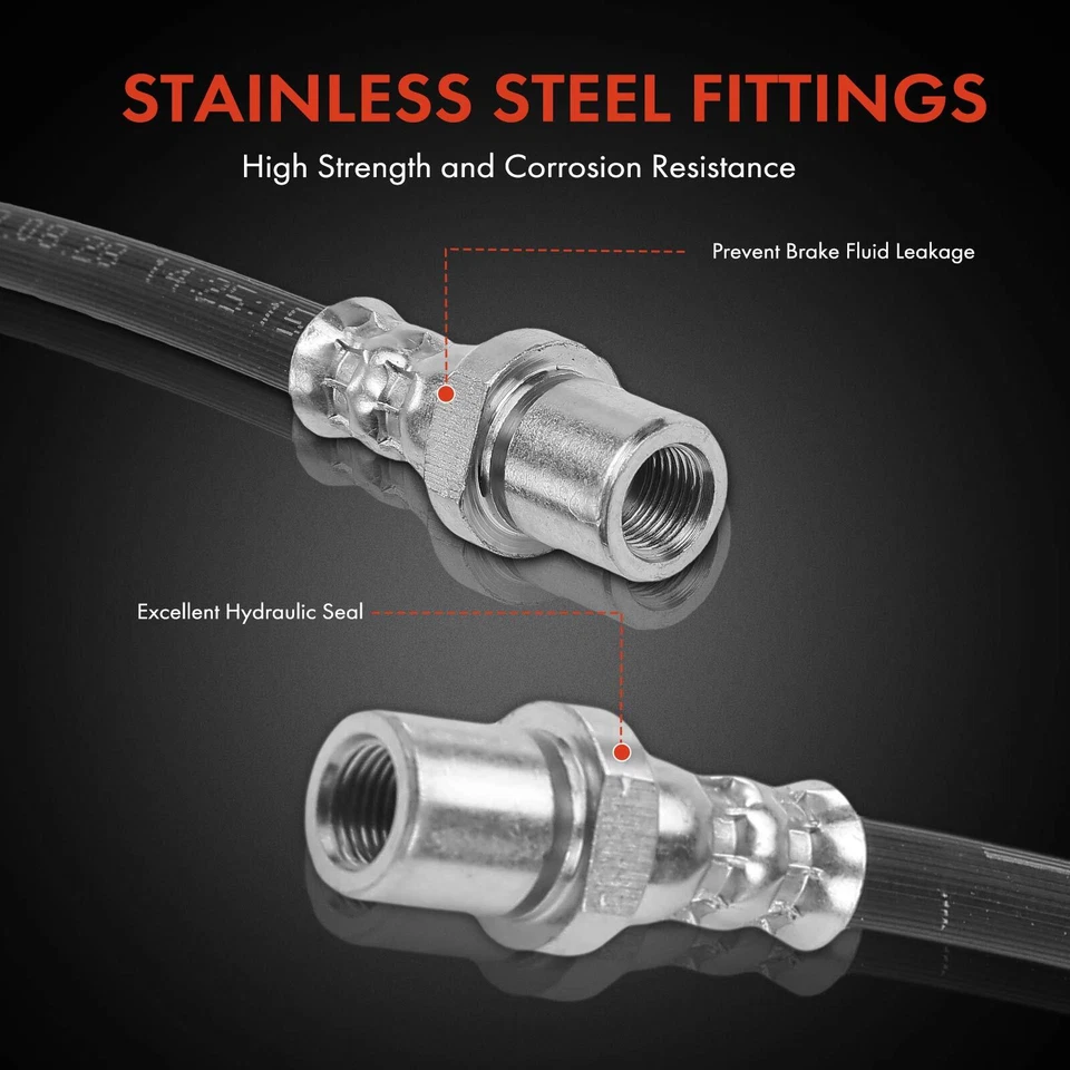 2x Manguera hidráulica de freno interior trasero izquierdo y derecho para Subaru Baja Legacy Outback Foto 4 de 4