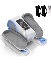 Under Desk Elliptical Machine Portable Pedal  W/LCD Display(Grey) Yagud!