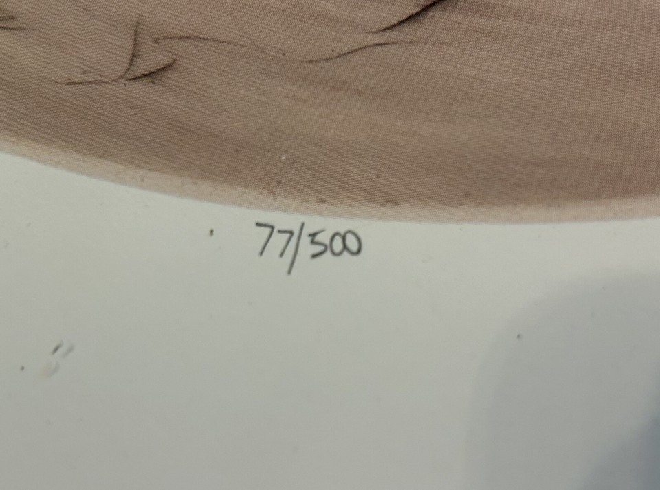 Louis Icart CLIPPED CUPID’S WINGS Framed & Numbered Print 77/500