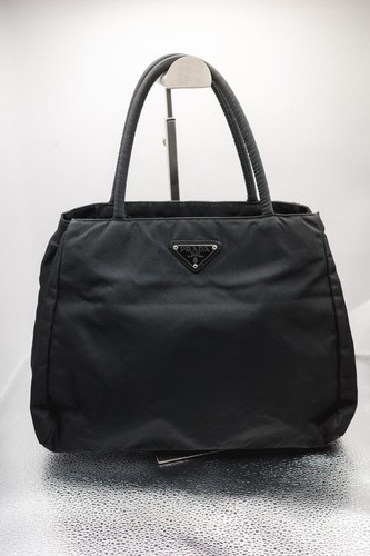 PRADA Tote Hand bag Nylon Tessuto Black Authentic from JAPAN