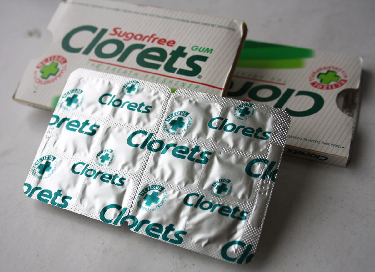 1X RARE VINTAGE 80'S CLORETS CHEWING GUM PACK ACTIZOL ADAMS