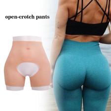 Realistic Silicone Pant Plump Hip Honeycomb Butt Open Crotch Pants Crossdresser