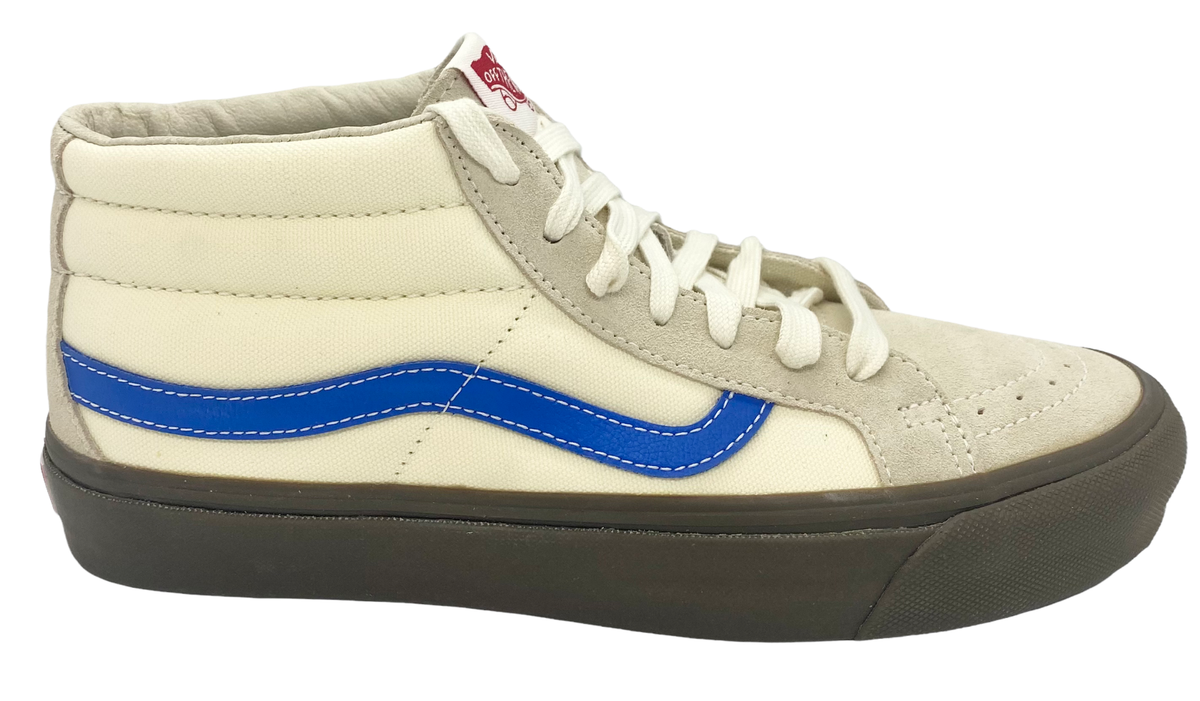 Vans Unisex OG SK8-MID LX Shoes - White Asparagus - [VN0A3ZCDUNA