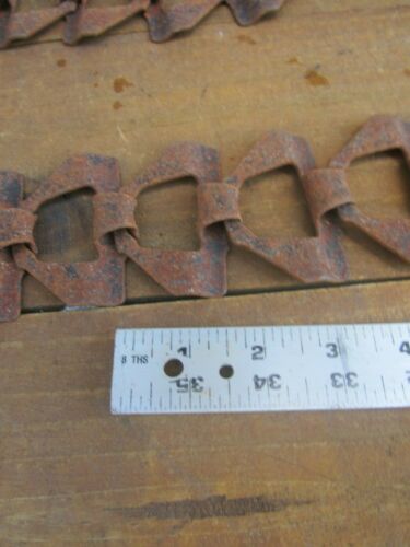 Alte rostige flache Schleppkette 96" lange Farm abnehmbare Glieder Wandkunst Steampunk - Bild 6 von 11