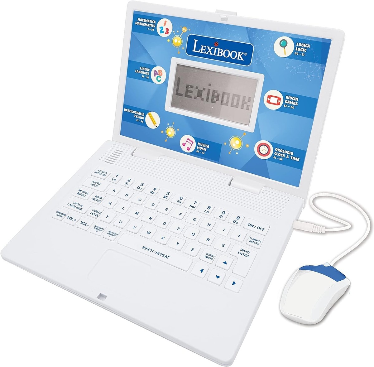 Lexibook Computer Portatile educativo bilingue italiano/inglese