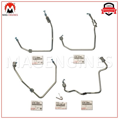 23701-30060 TOYOTA GENUINE FUEL INJECTOR PIPE KIT (SET OF 4) 1KD-FTV - LC PRADO
