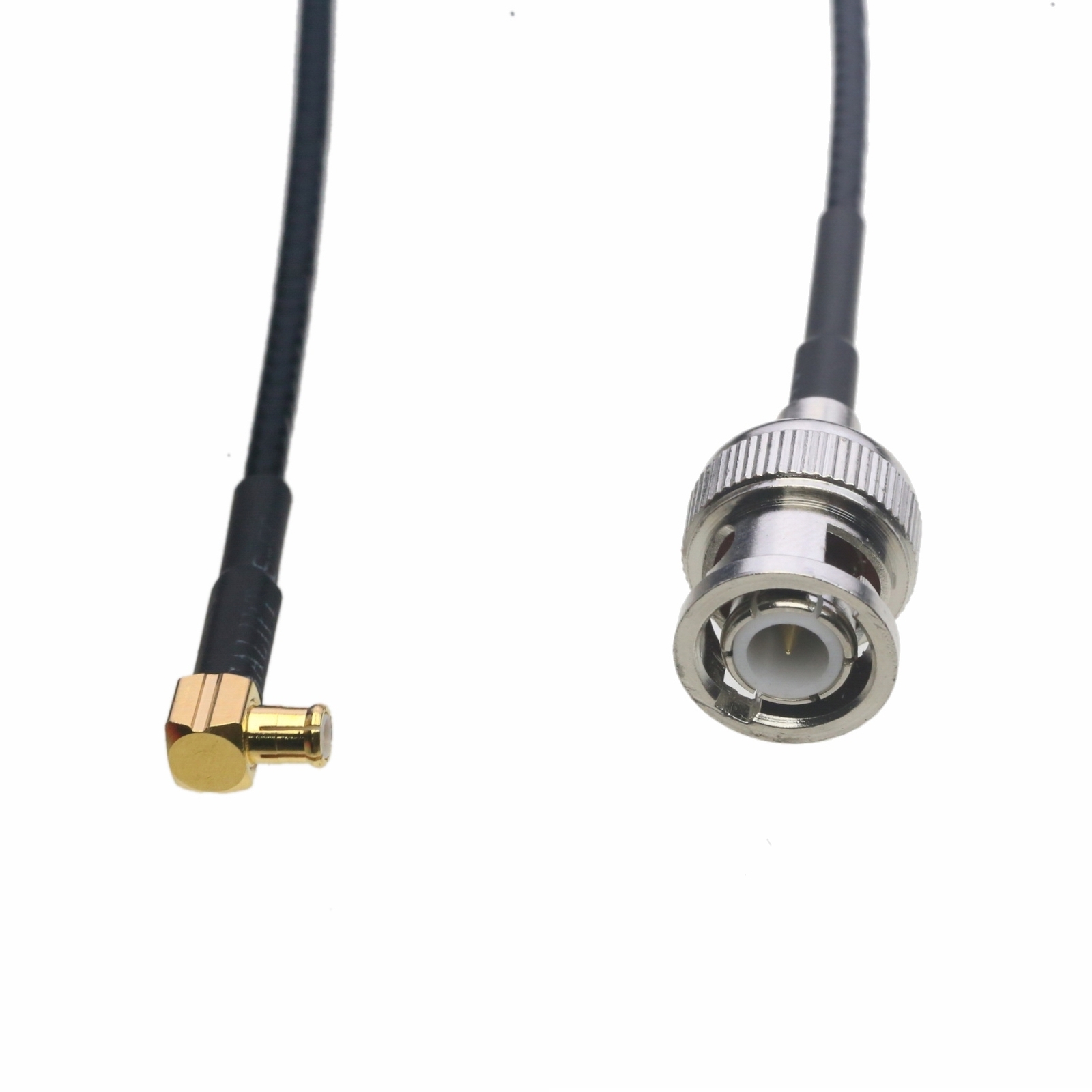 RF coaxial Cable BNC male to MCX plug right angle RG316 6
