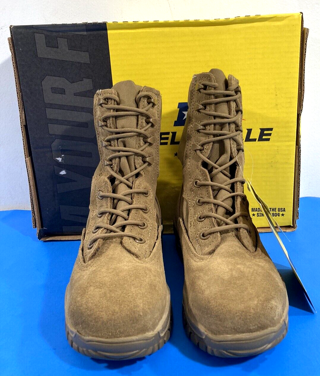 NIB 7 WIDE BELLEVILLE C312ST HOT WEATHER STEEL TOE TACTICAL BOOTS