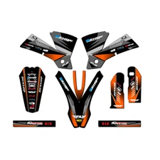 2004-2005 MXC SURGE Black Senge Graphics Kit Compatible with KTM