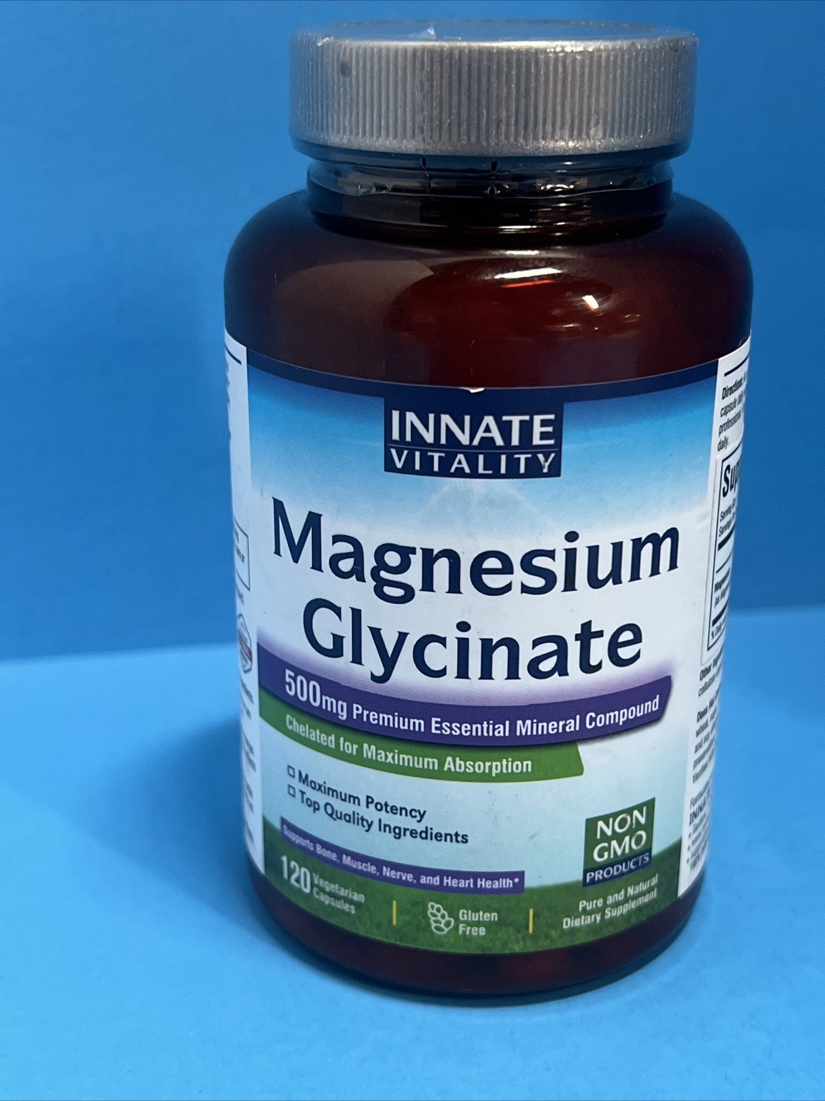 Innate Vitality Magnesium Glycinate 500mg 120 vegetarian capsules eBay