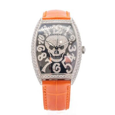 Franck Muller Curvex 6850 SC GO TH NBR D CD White Gold Diamond