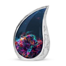 Dog Neon Canine Cremation Urn - Funeral Urns For Ashes - Urn For Ashes For Women