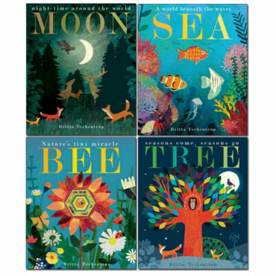Peek Through Nature by Britta Teckentrup4 Picture Books Children Set - Paperback