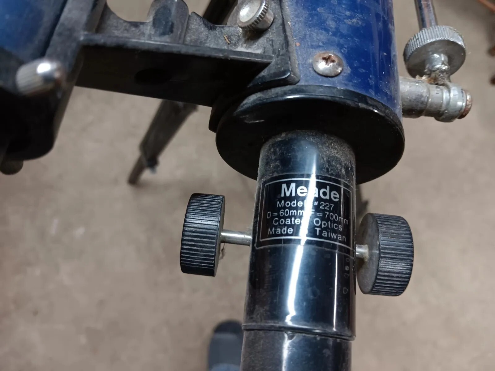 MEADE Vintage ASTRONOMY TELESCOPE MODEL 227 Used Telescope D=60mm F=700mm eBay