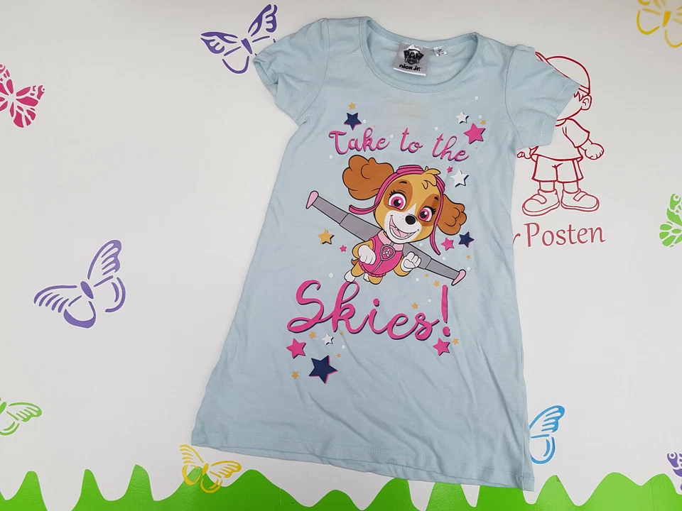 Nachthemd Kurzarm Langarm Paw Patrol Skye Größe 98