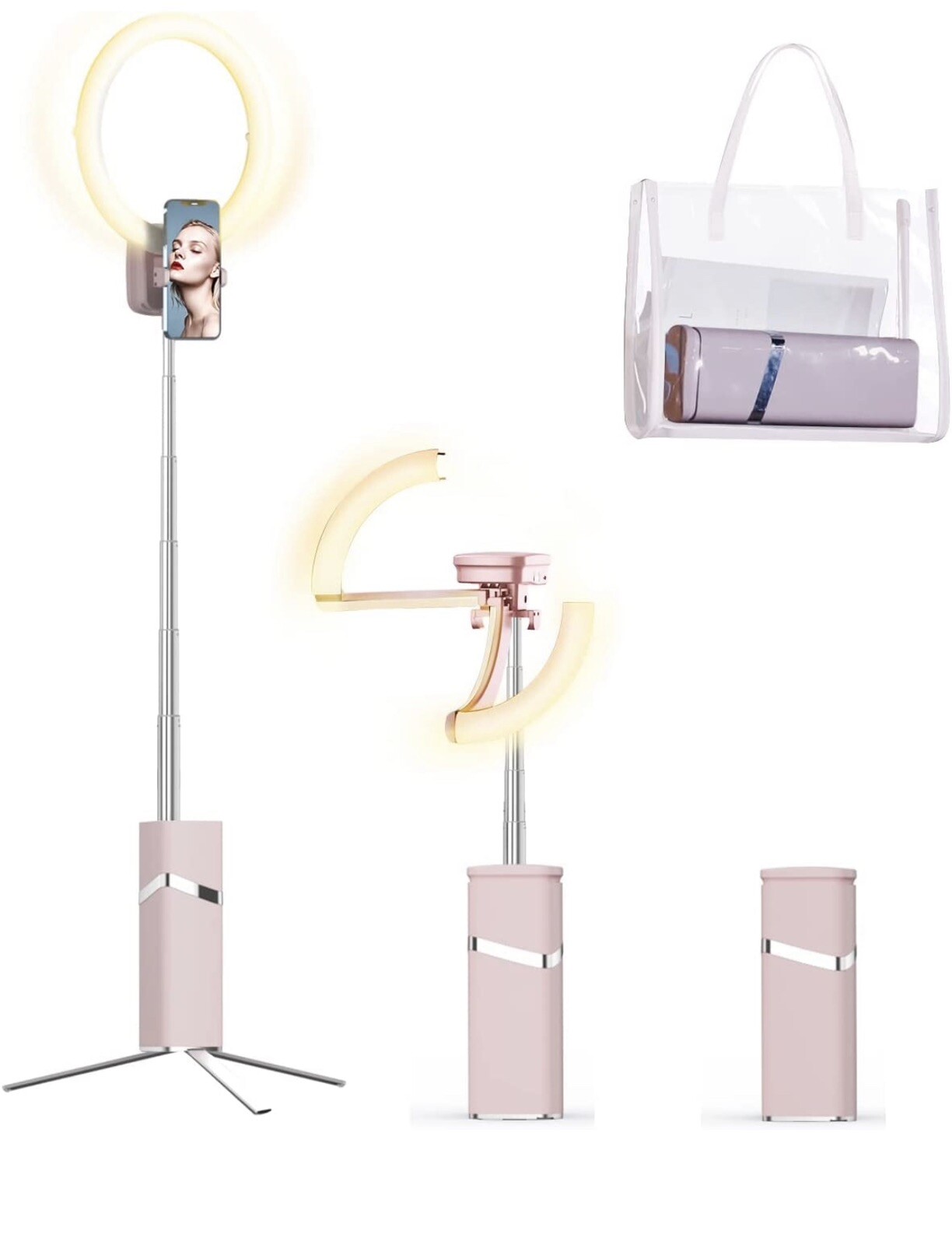 10-inch Cordless Ring Light with 4000mAh Battery  -image