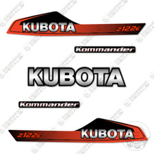 Fits Kubota Z122E Decal Kit Mower - 7 YEAR OUTDOOR 3M VINYL!