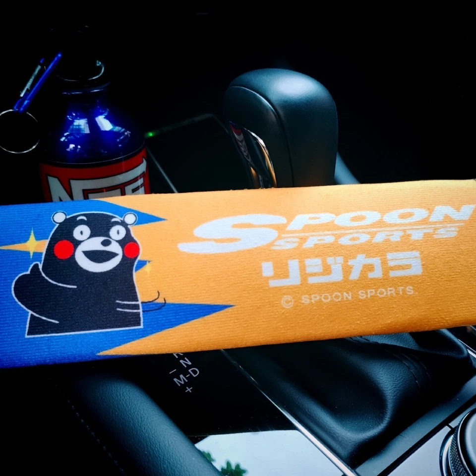 2X Cubierta de cinturón de seguridad de coche JDM Cuchara de hombro deportiva para Honda Civic S2000 Foto 3 de 4