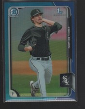 ZACK ERWIN 2015 BOWMAN CHROME DRAFT BLUE REFRACTOR CARD #24  /150