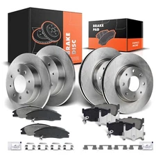 Front & Rear Disc Brake Rotors & Brake Pads for Kia Spectra 2004-2009 Spectra5