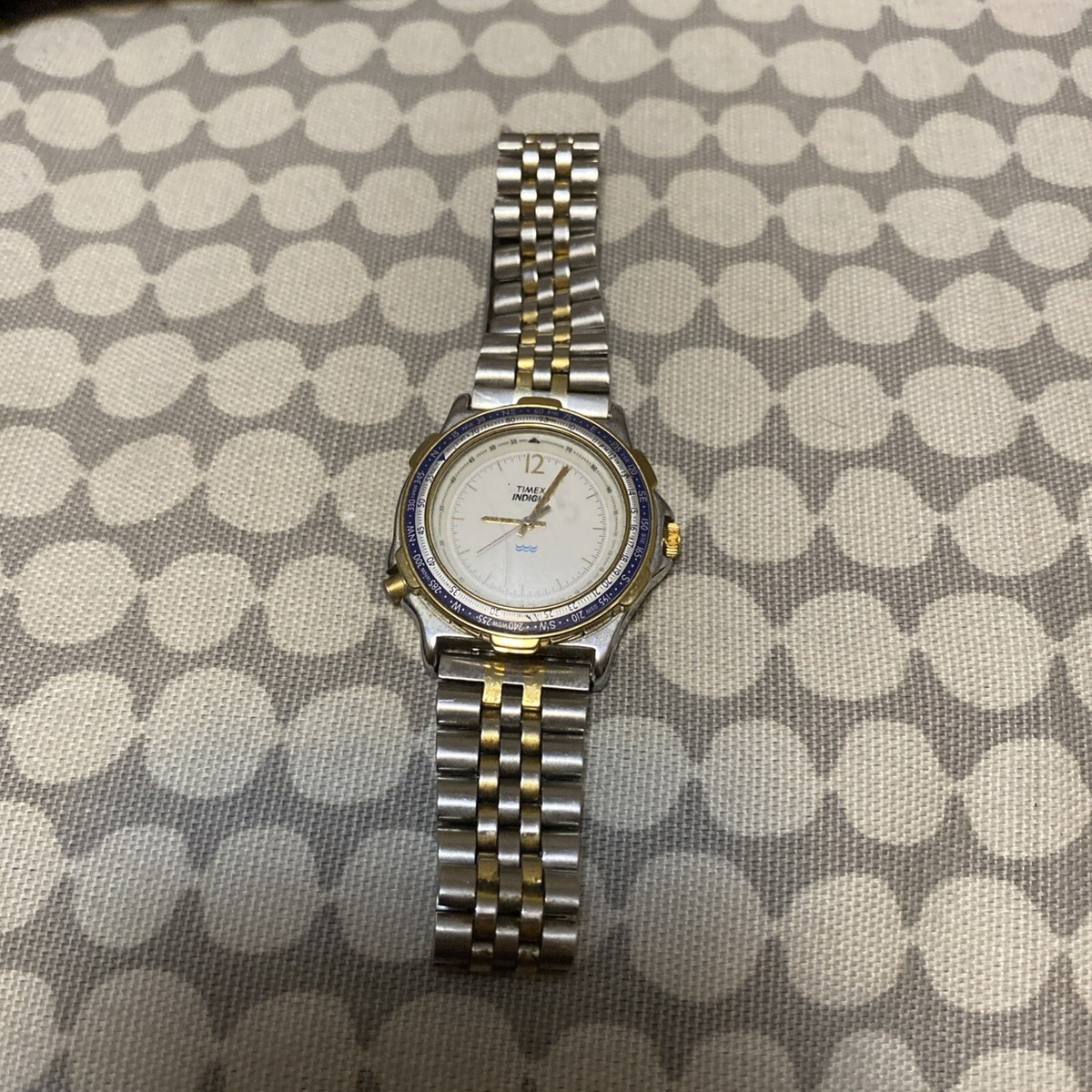 美品 TIMEX INDIGLO CONPASS インディグロ コンパス 希少 Vintage 1970/80s Timex Indiglo Compass Bezel White Dial Sports