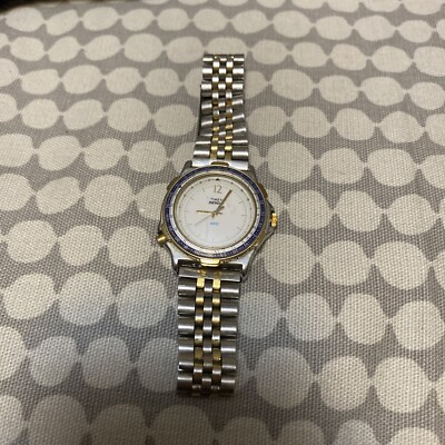 Vintage 1970/80s Timex Indiglo Compass Bezel White Dial Sports