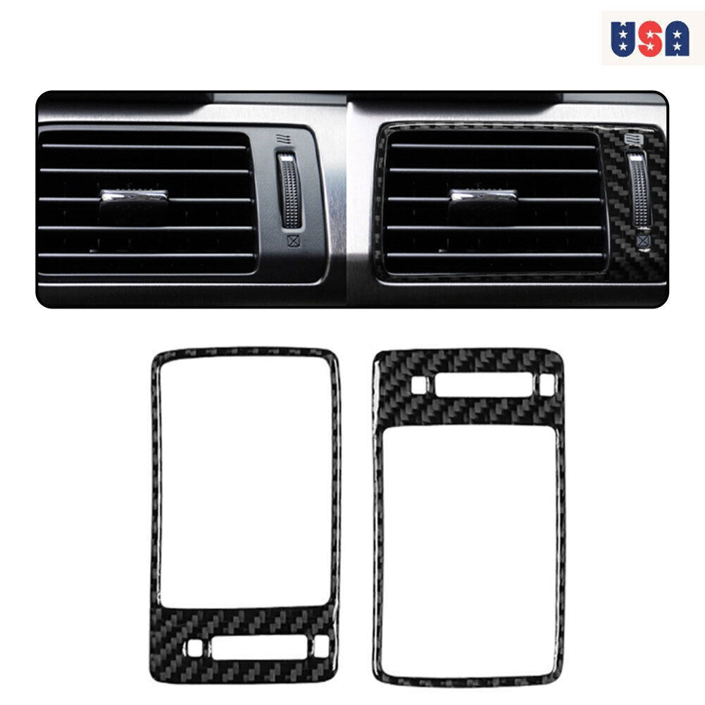 2PCS Carbon Fiber Air Vent Trim Cover for 2013-17 Honda Accord  