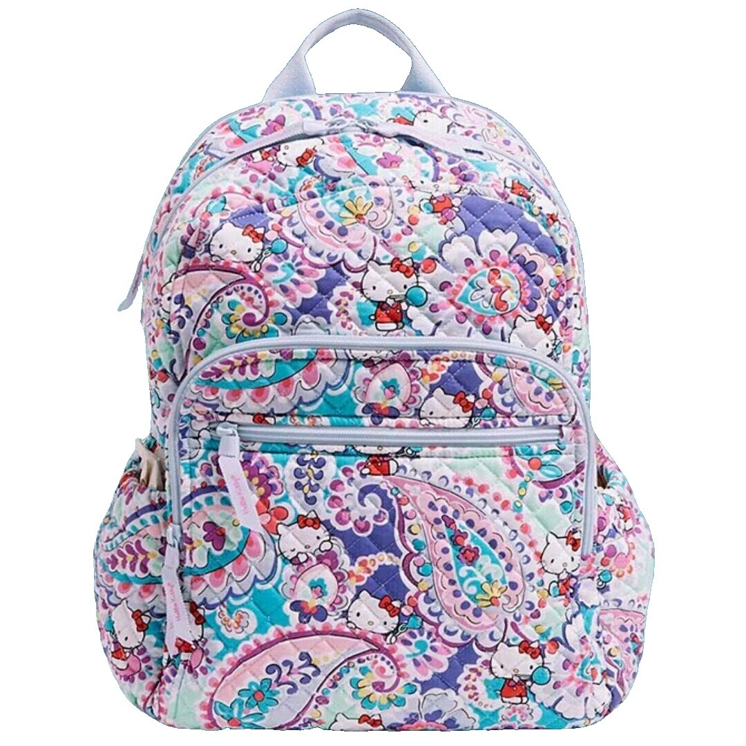 Vera Bradley Hello Kitty Paisley Quilted Backpack Sanrio Multicolor Floral Bag Vera Bradley | Bags | Vera Bradley Hello Kitty Paisley  main image 4