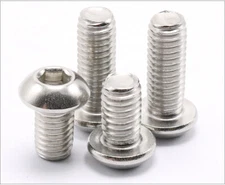 M2 M2.5 M3- M12 304 Stainless Steel Button Head Socket Cap Screws Metric 